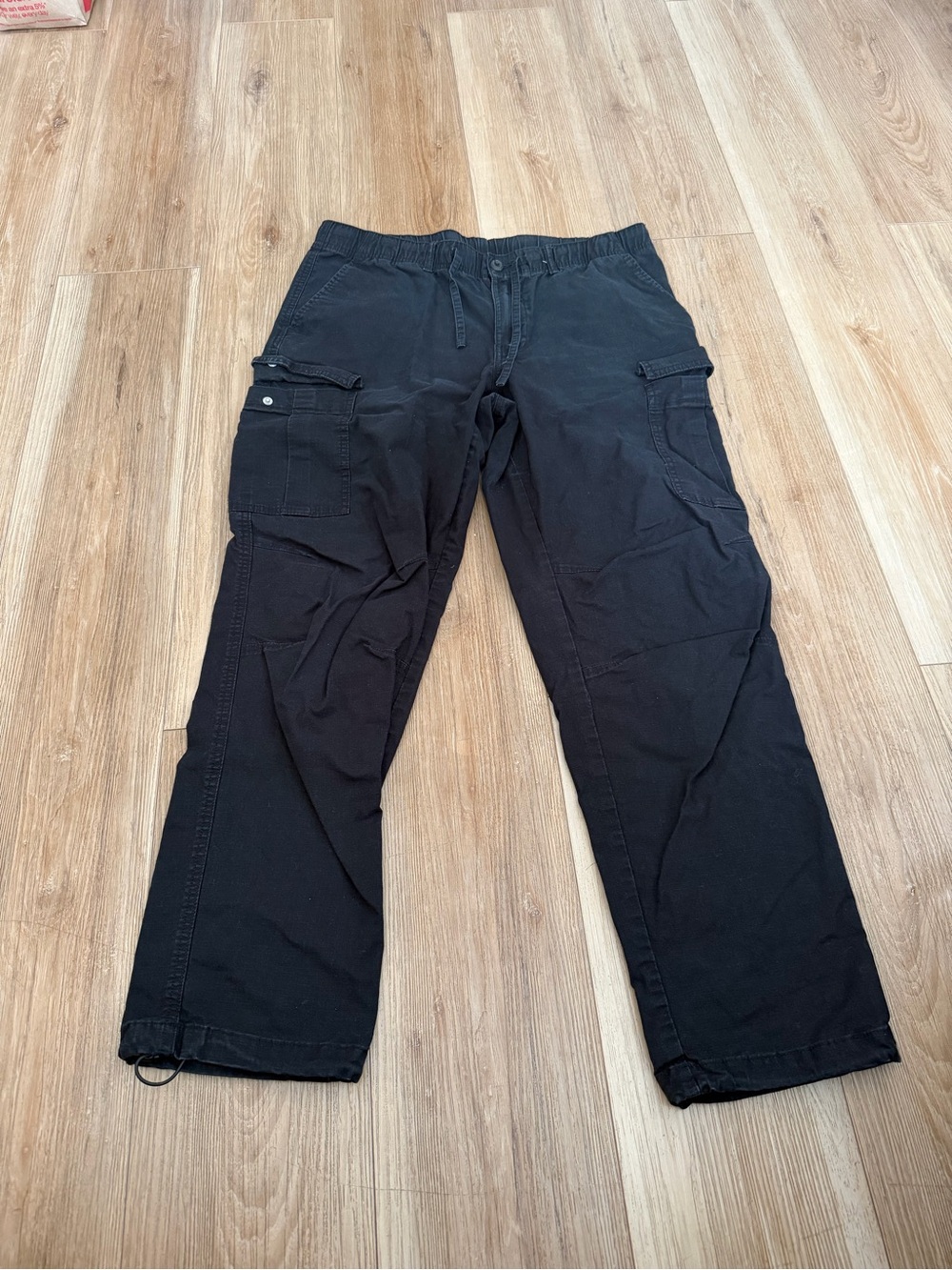 Original Use Black Cargo Pants with Utility Pockets